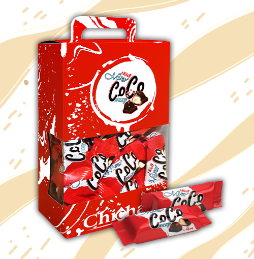 شکلات کادویی مینی کوکو مغزدار